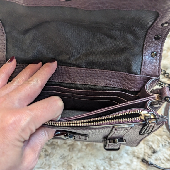 Rebecca Minkoff Black Cherry Oxblood Small Crossbody - Picture 4 of 7